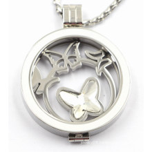 Custom Made Stainless Steel Locket Pendant with Enamel Top